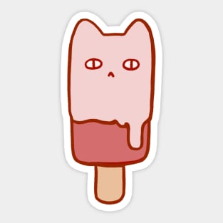 Pink Meow ice cream Sticker